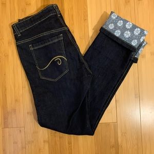 Radian Jeans-contrasting cuff and phone safety!